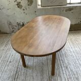 70s oval pine table from Les Arcs