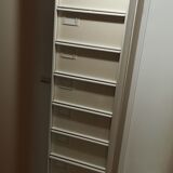 Metal column cabinet with valves