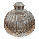 Fine-ribbed crystal bottle