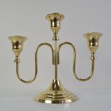 Vintage Brass Candlestick, Czechoslovakia, 1960's.