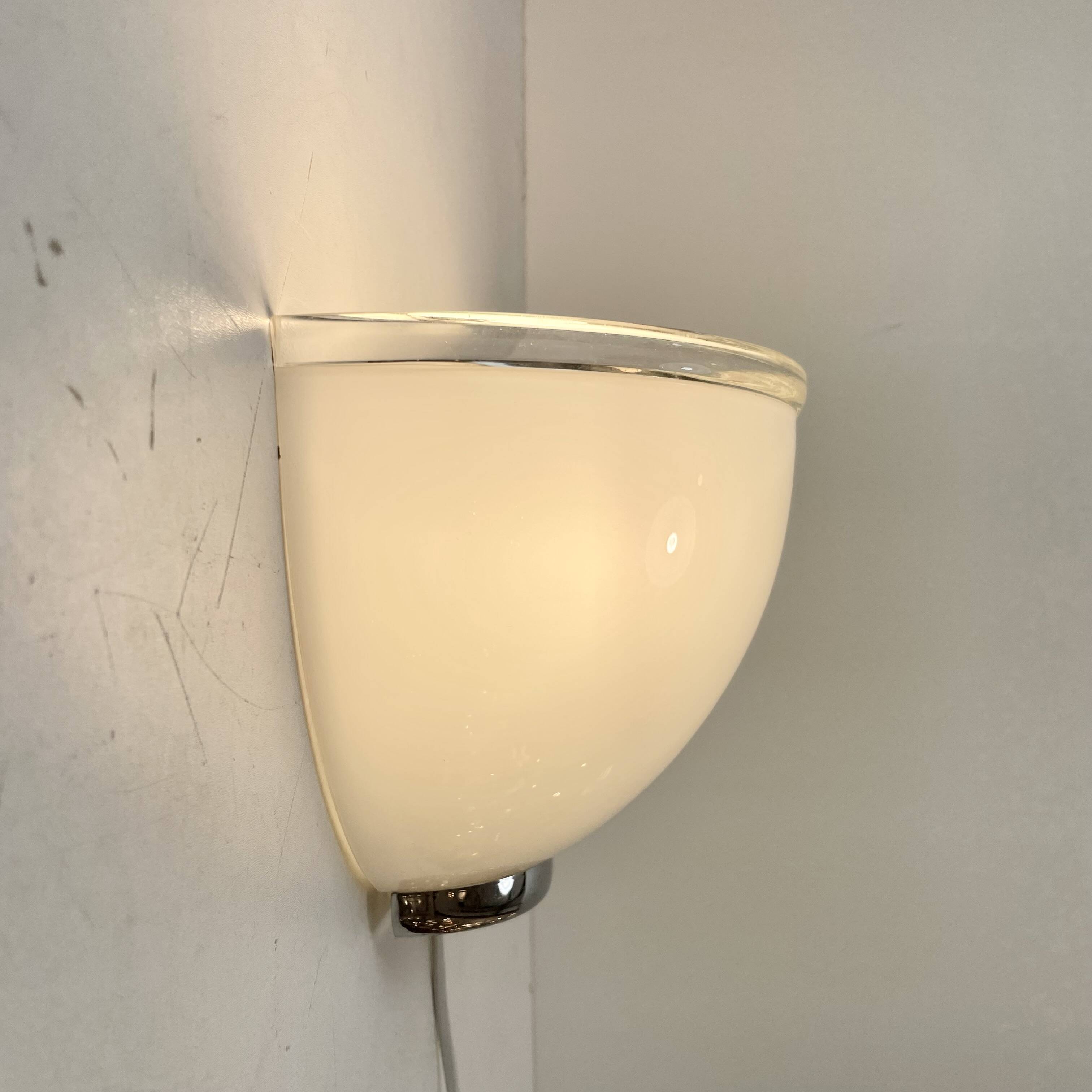 Pair of Onfale Wall Lamps Designed by L. Vistosi for Artemide, Italy, 1990s