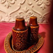 Set condiments sel poivre moutarde céramique Connemara Celtic