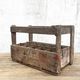 Old Vintage wooden locker box for 15 bottles - Moureaux Pantin