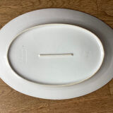 Ancien plat de service ovale L.J. Cie Vierzon