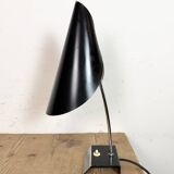Vintage Black Table Lamp by Josef Hůrka for Napako, 1960s