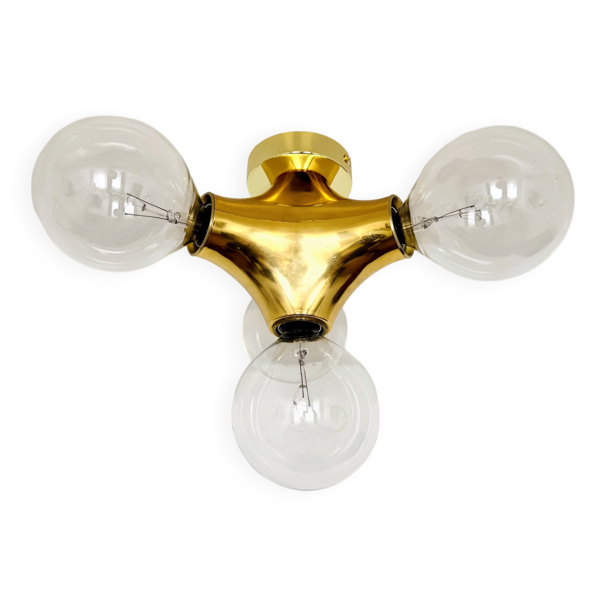 1 des 2 lampes encastrées Sputnik Gemini par Gebrüder Cosack