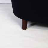 1930s Art Deco Curved Banana Sofa