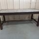Table de ferme entretoise patinée