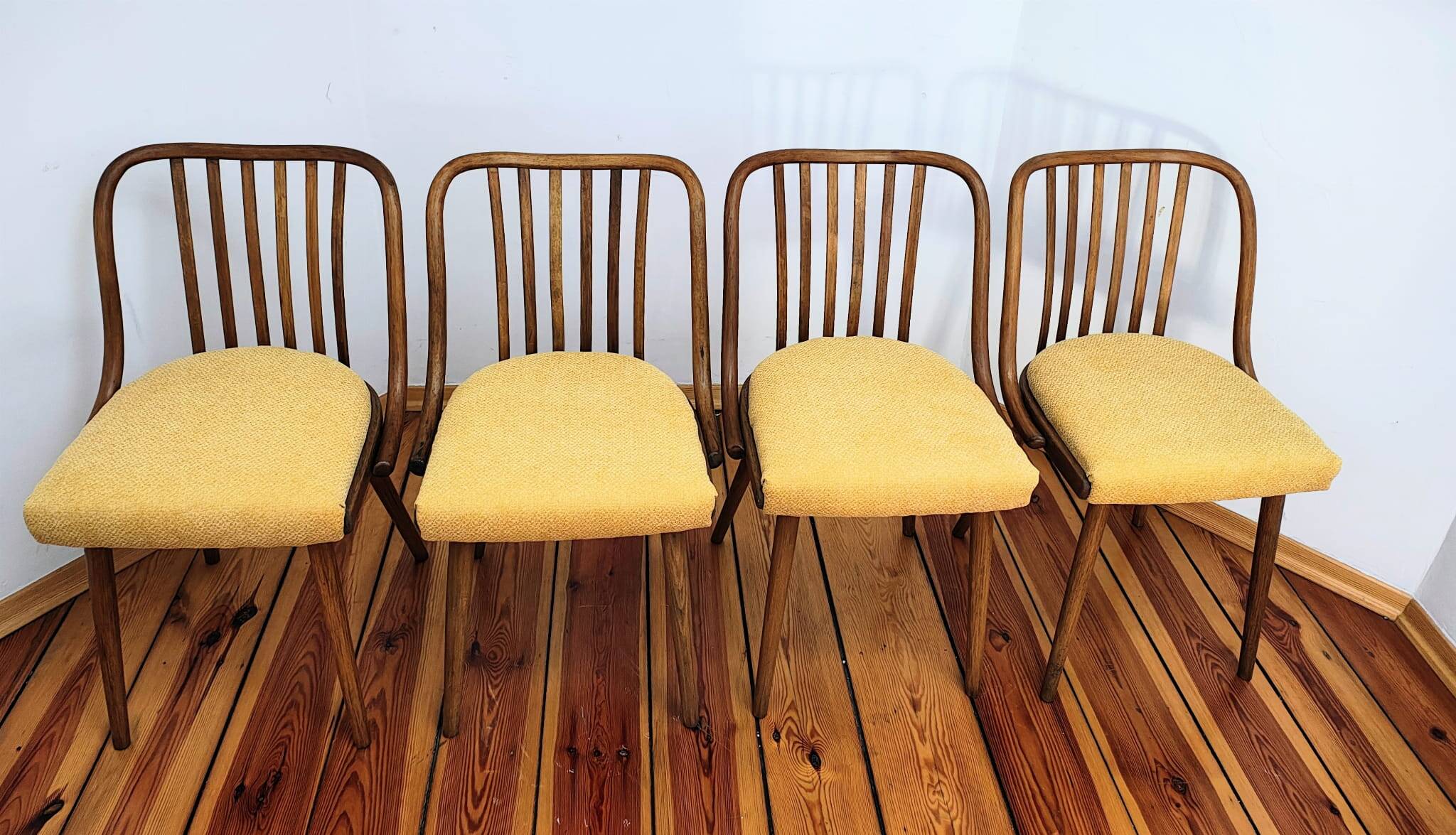 Dining Chairs attributed to A. Suman for Tatra Nabytok, Czechoslovakia, 196