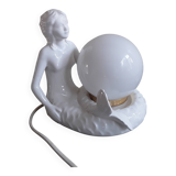 Opaline lamp siren 70s 80s