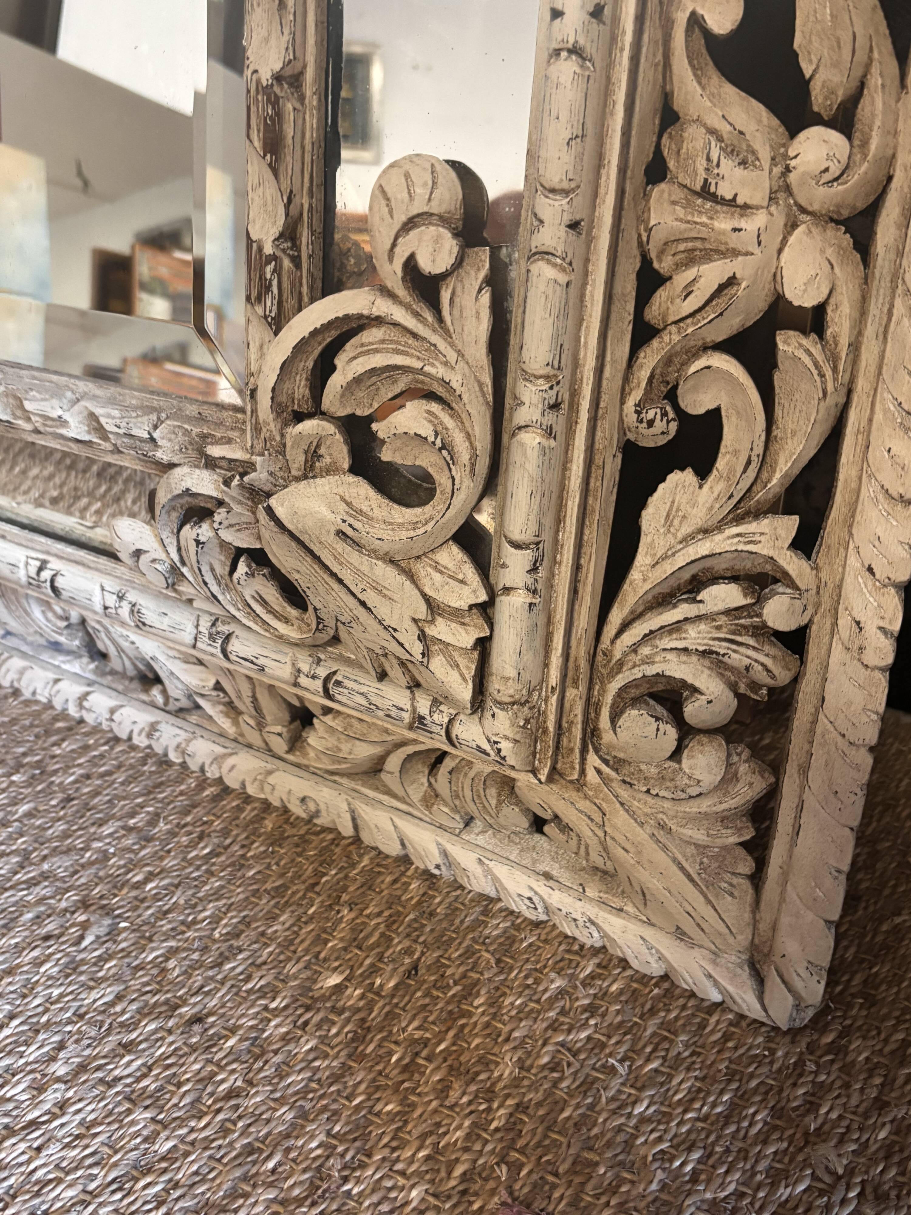 Patinated XIX century cloisonné mirror.