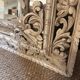 Patinated XIX century cloisonné mirror.
