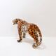 Ceramic sculpture of a leopard by "Ceramiche Boxer" - Italy
