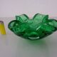 Green Sommerso Murano Glass Ashtray, Italy, 1960s