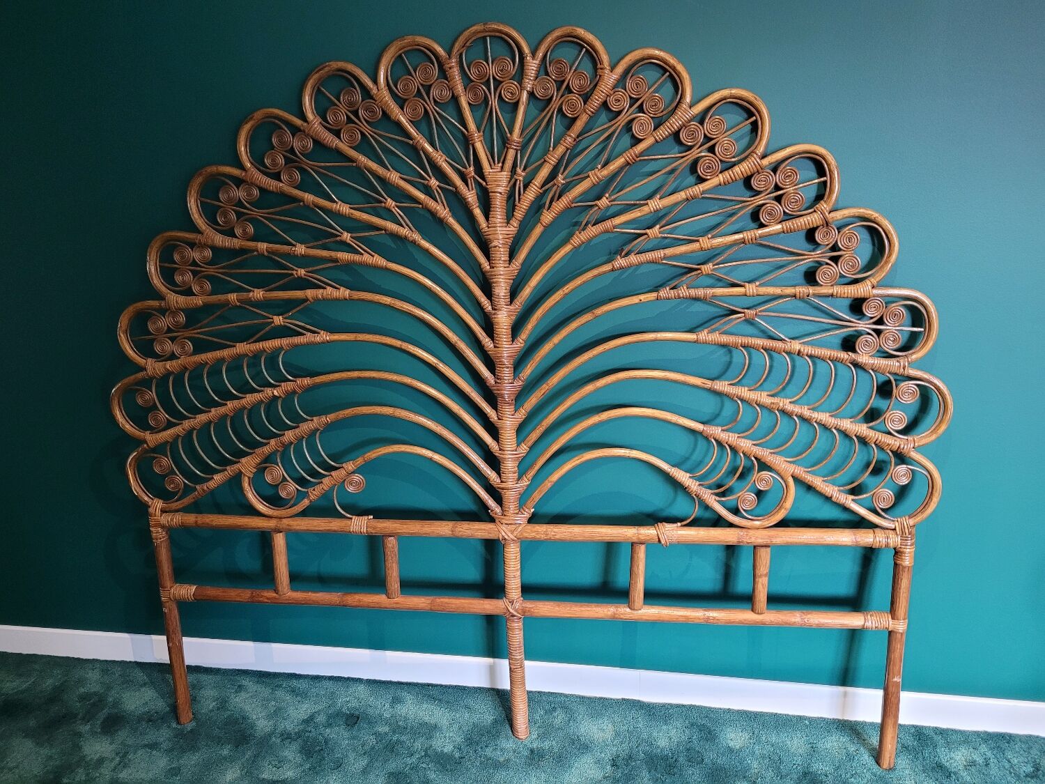 Peacock headboard