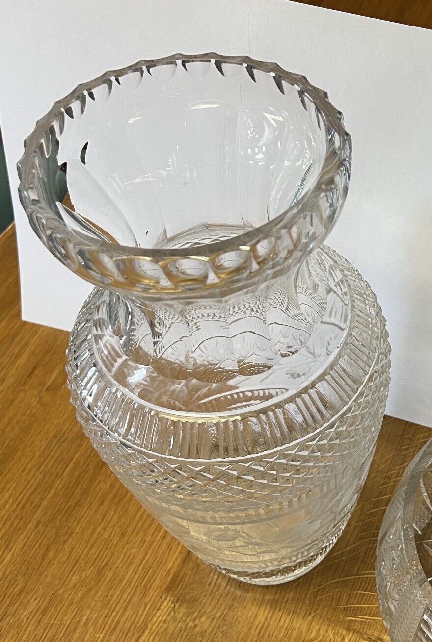 Crystal vase circa 1950