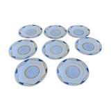 8 flat plates model prelude de badonviller art deco