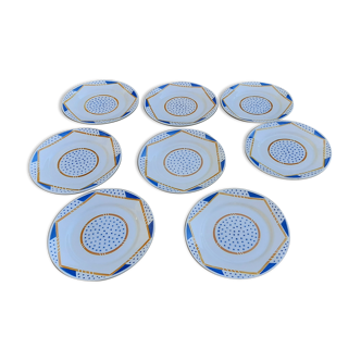8 flat plates model prelude de badonviller art deco