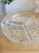 Service tray / servant in chiseled glass
