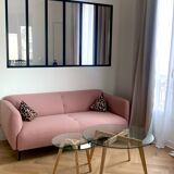 Boconcept pink sofa