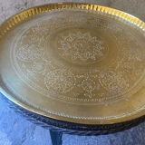 Table basse fonte laiton doré orientale