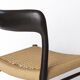 Niels Møller Model 75 Chair in Black Oak with Danish Cord, 1960s Vintage
