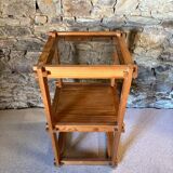 Vintage pine side shelf / coffee table from the 80s-90s