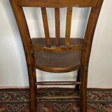 Chaise bistrot ancienne avec motif