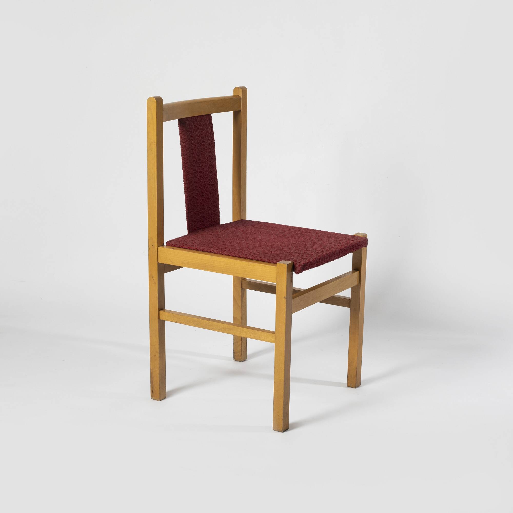 Set of 2 minimalist dining chairs, poland, 1960s.  Type a-85, produced by fabryka mebli giętych jafa