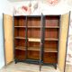 Art Deco wardrobe painted in black