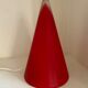 Lamp Teepee SCE cone in vintage red glass 80s