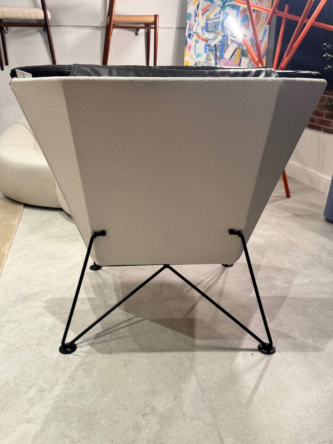 Fauteuil Italienne en cuir 1970