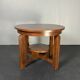 Midcentury Dutch Art Deco mahogany side or coffee table, ca 1940s - 1950s