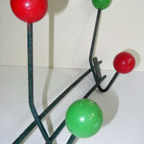 Coat rack 8 patères colors 50s - Good condition