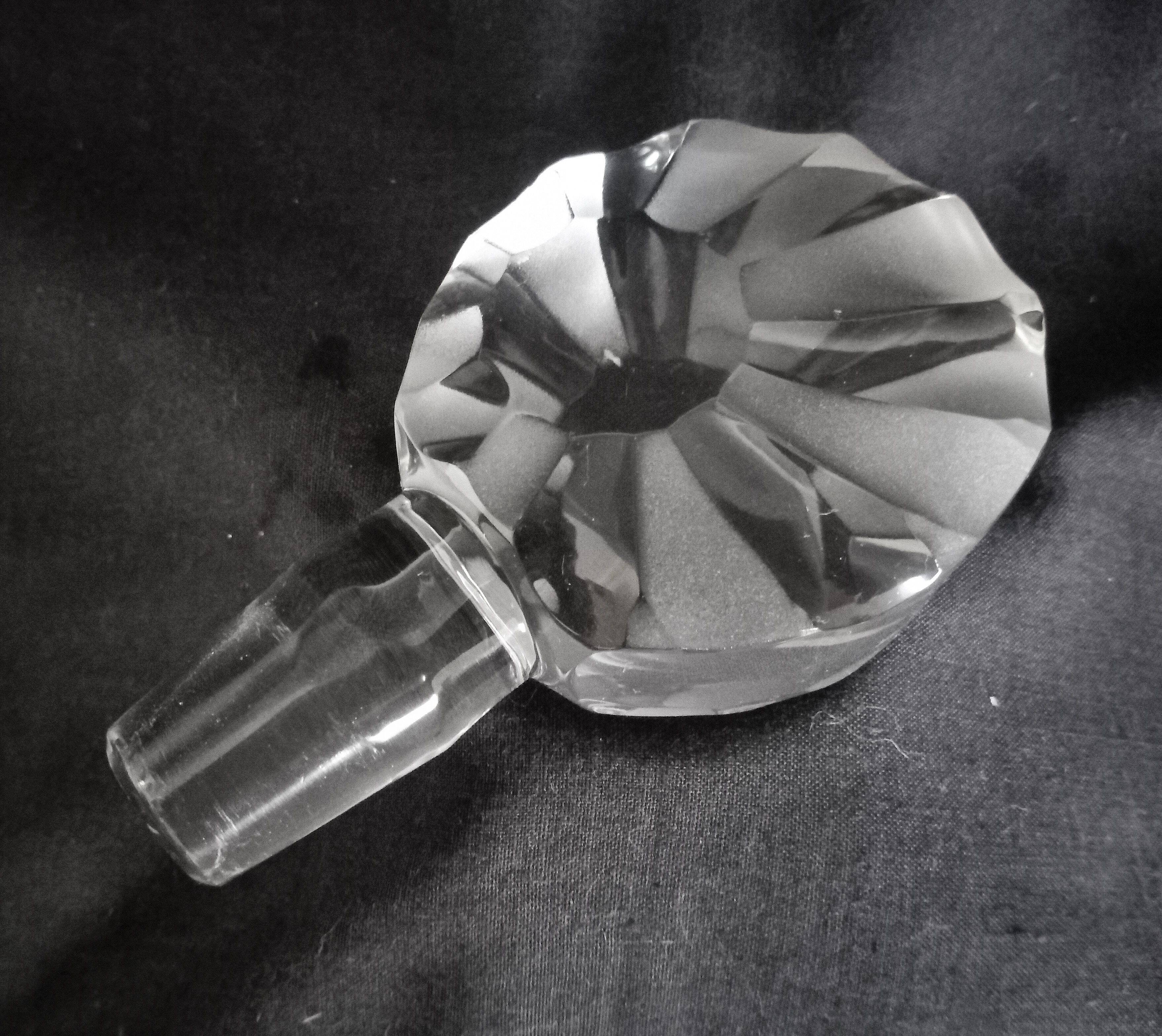 Large Art Deco crystal spirit decanter