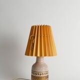 White and Gold Ceramic Table Lamp by Fratelli Fanciulacci, Italy 1970's