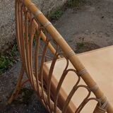 Lit en rotin années 50/60