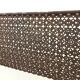 Planter in iron and perforated metal