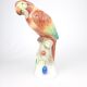 Figurine de perroquet ara en porcelaine Herend vintage