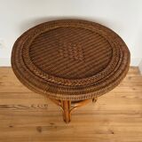 Table basse rotin