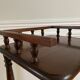 Phone table, wooden two trays