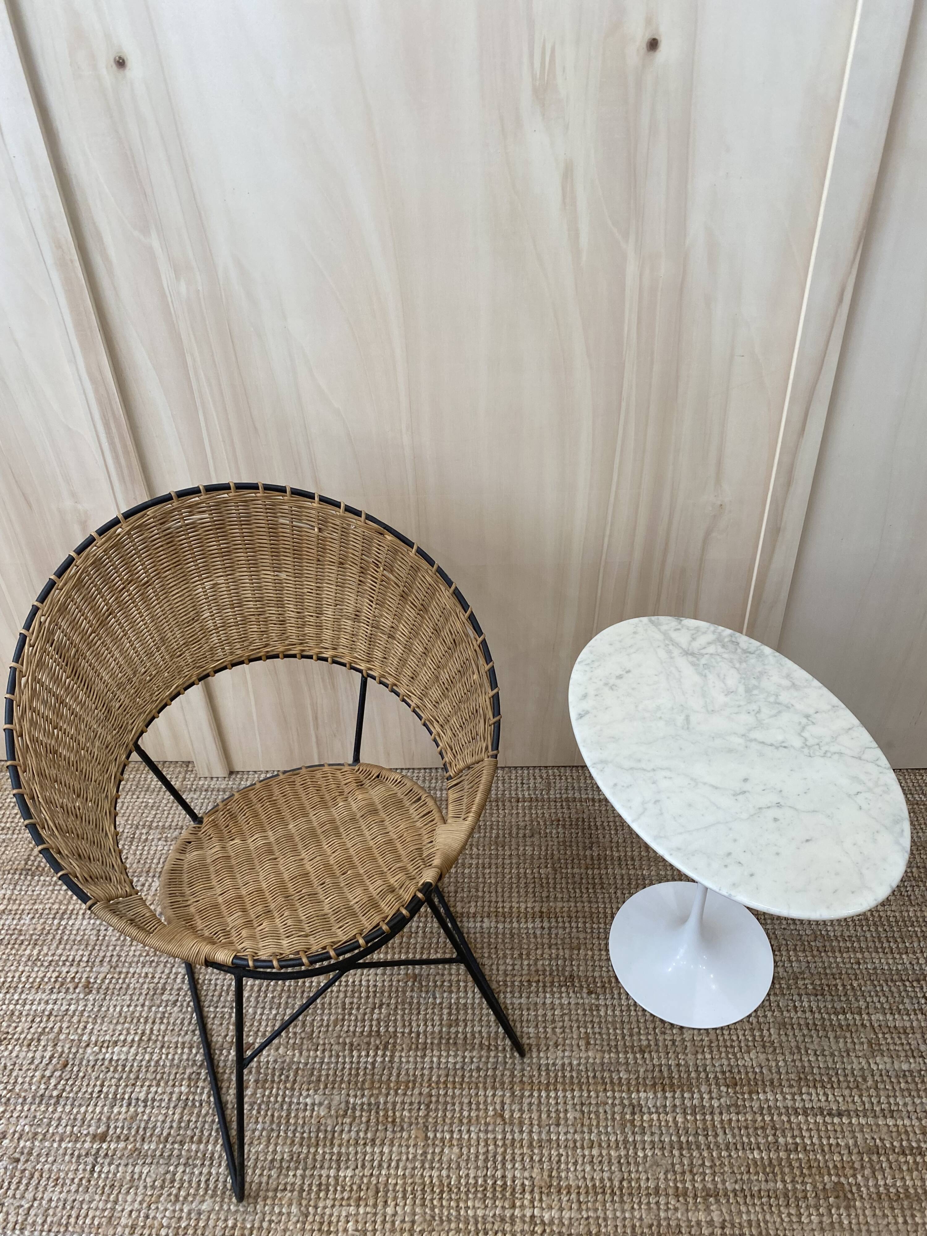 Fauteuil en Rotin de Guy Raoul
