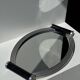 Vintage black two-handled mirror tray 26x38