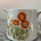 Vintage stoneware jug and its citrus juicer.