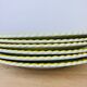 Set of 6 flat plates vintage earthenware