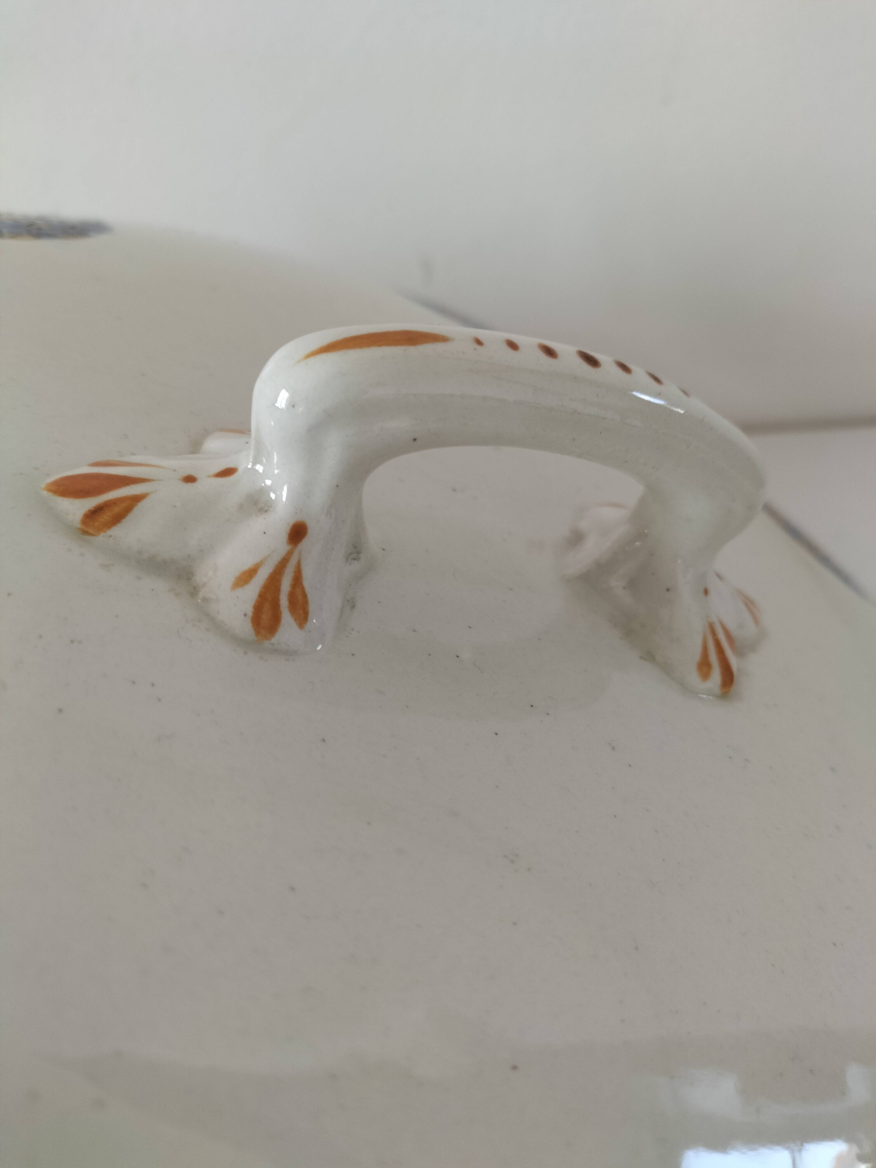 Art Deco Longwy earthenware soup tureen