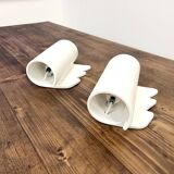 Pair of ceramic wall lights