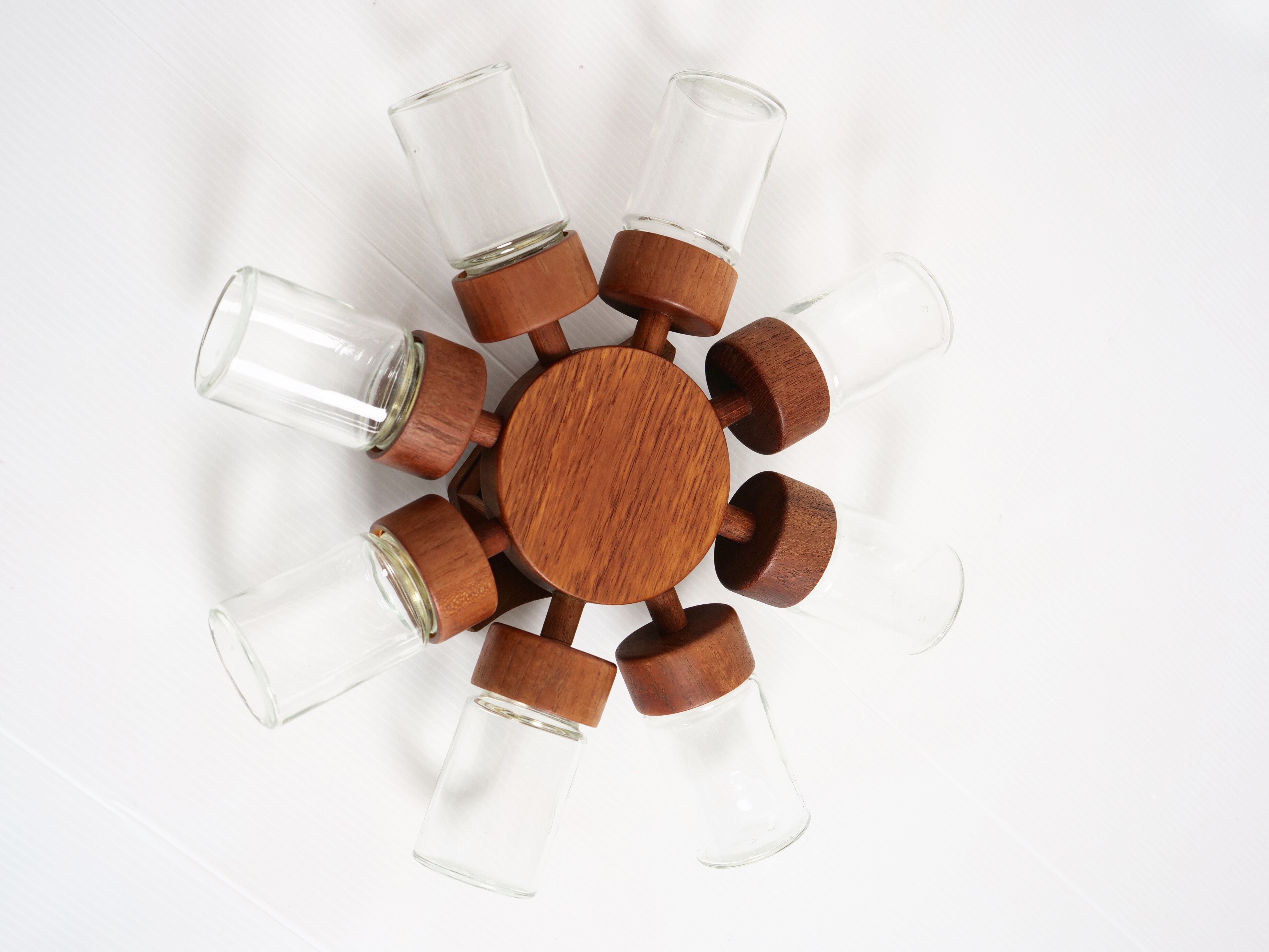 Scandinavian teak spice wheel Digsmed