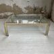 Brass chrome coffee table