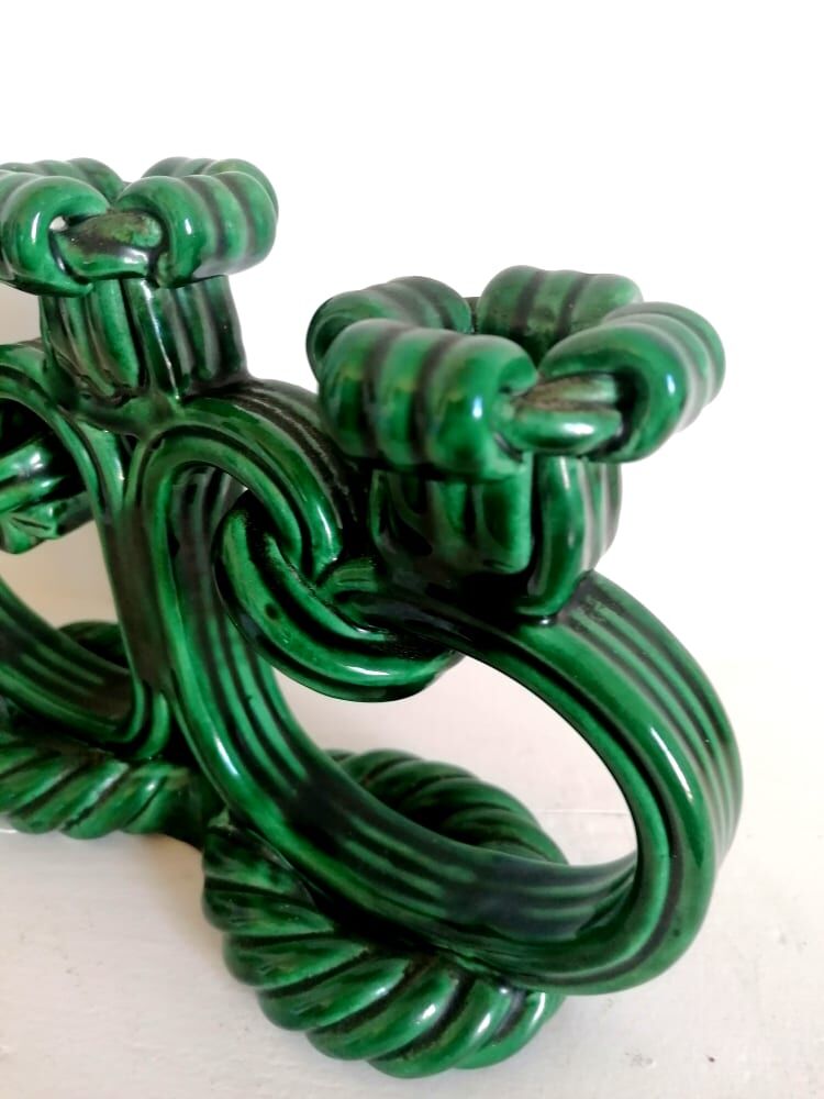 Candle holder slurry style Vallauris, 1950